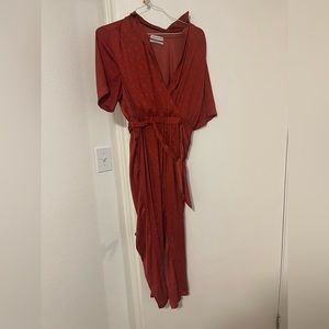 Urban Outfitters Red Jumpsuit